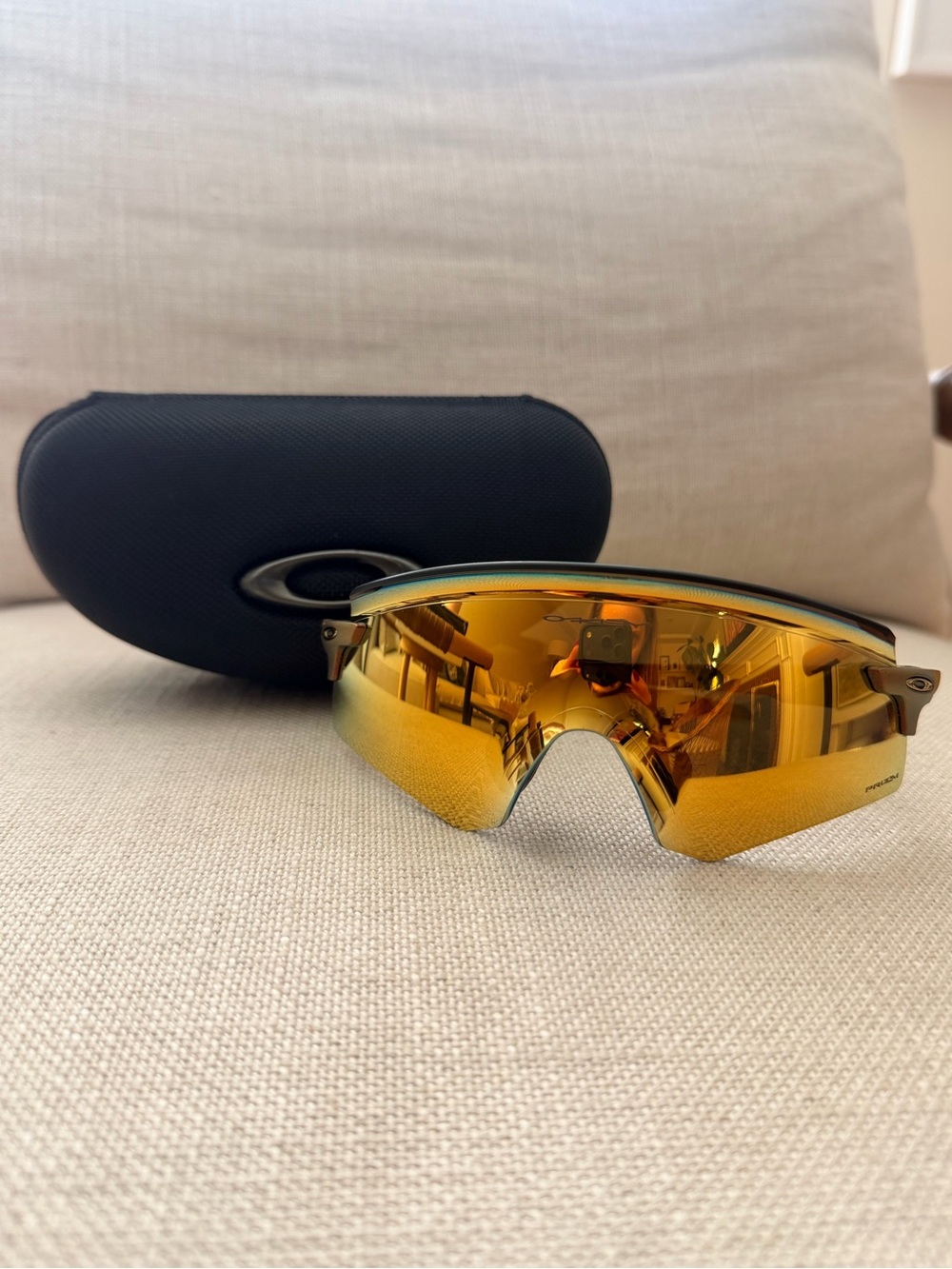 OAKLEY Encoder Sunglasses - Light Curry Frame Prizm 24K Lenses